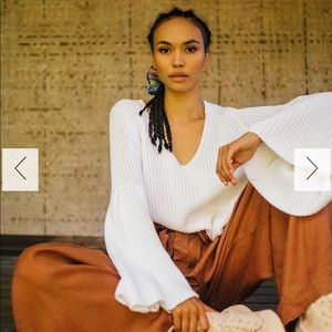 Cropped free people sweater